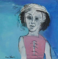 "Ragazzo blu rosa", Pittura, Acrilico su tela
