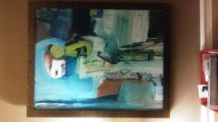 "Taureau et Toréador", Peinture, Acrylique sur toile
