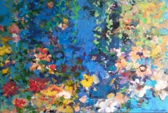 "Night Garden", Painting, Acrylic on Canvas