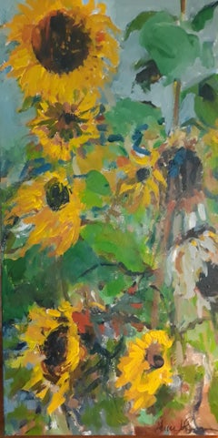 Girasoli #3, Pittura, Acrilico su tela