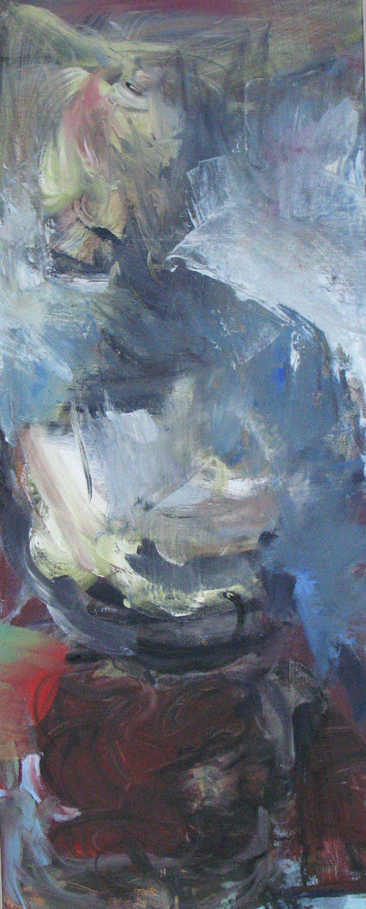 Abstract Painting de June Johnson - Torneado, Pintura, Acrílico sobre lienzo