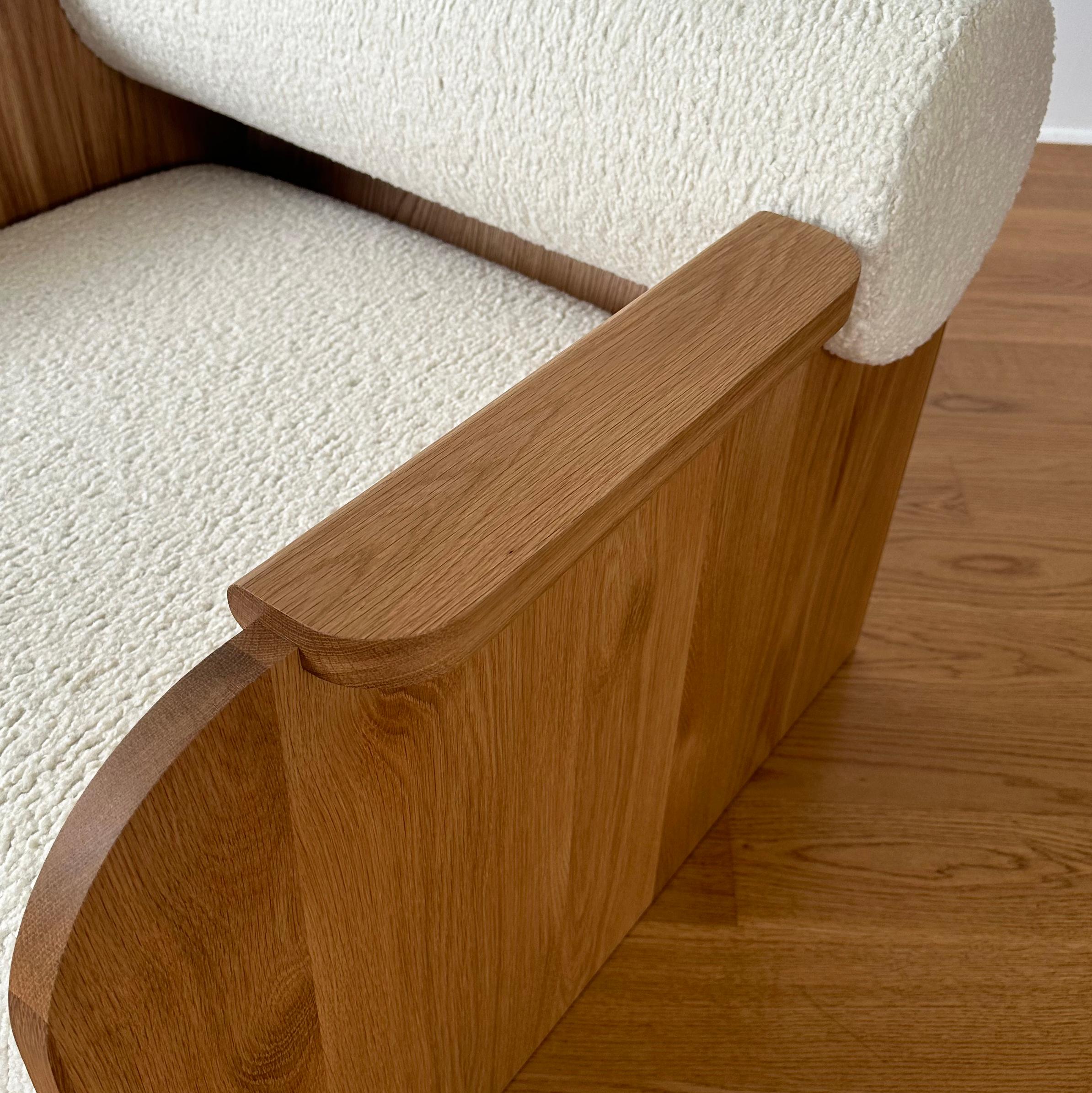 Oiled June Lounge and Club Chair by Crump and Kwash (In Stock) For Sale