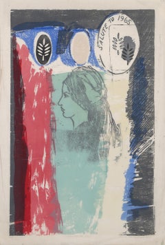 Salute to 1965, Modern Lithograph with Woodblock and Intaglio