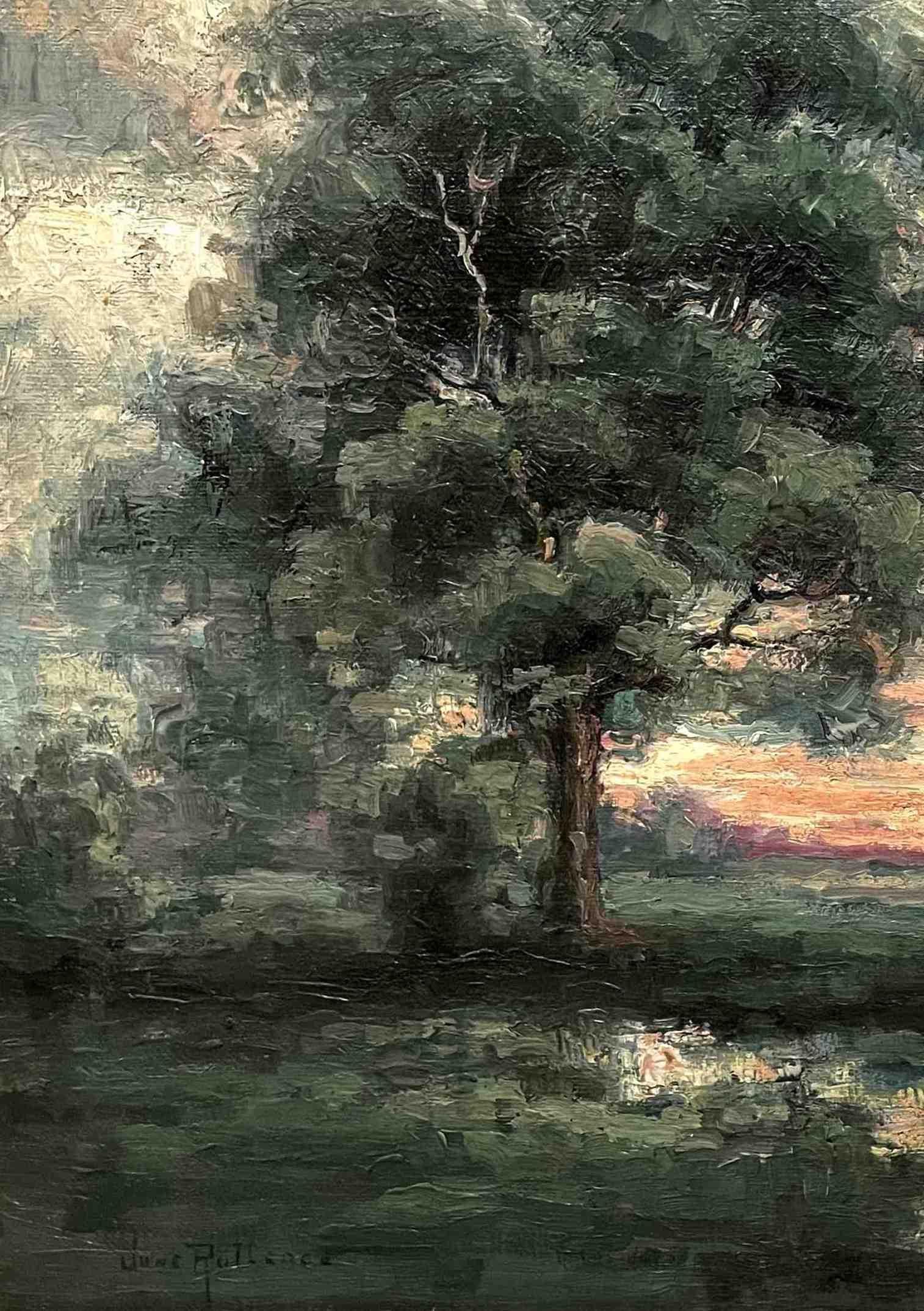 Atmosférico paisaje de verano de la artista June Rutledge, ca. 1925 en venta 2