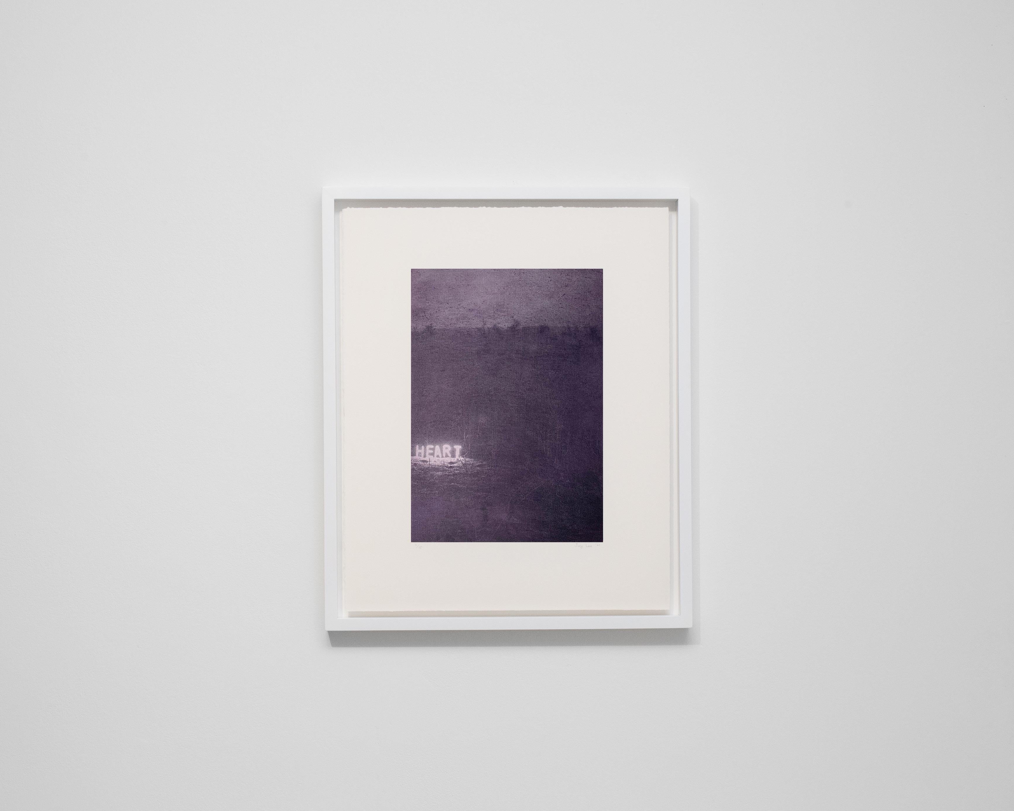 Heart (Purple), 2021 – Jung Lee, Neon, Text, Installation, Symbole, Artwork For Sale 2