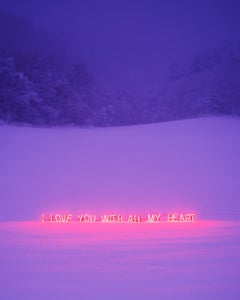 I Love You With All My Heart #2 - Jung Lee, Néon, Texte, Installation, Symbole