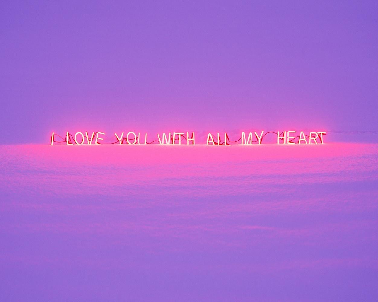 I Love You With All My Heart #2 – Jung Lee, Neon, Text, Installation, Symbol For Sale 1
