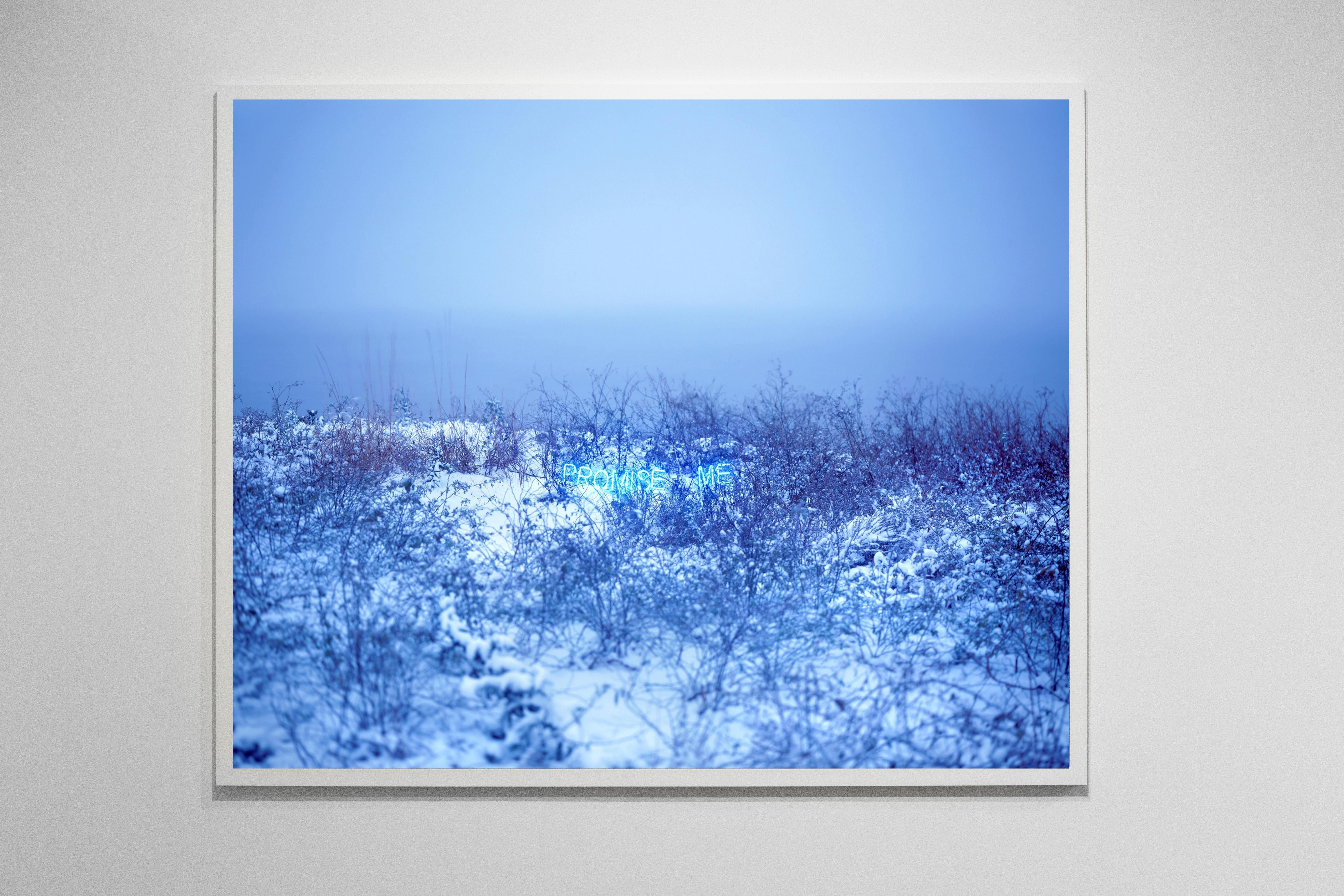 Promise Me  – Jung Lee, Neon, Text, Installation, Symbole, Nature, Landscape For Sale 3