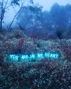 You Are In My Heart – Jung Lee, Neon, Text, Installation, Landscape, Nature