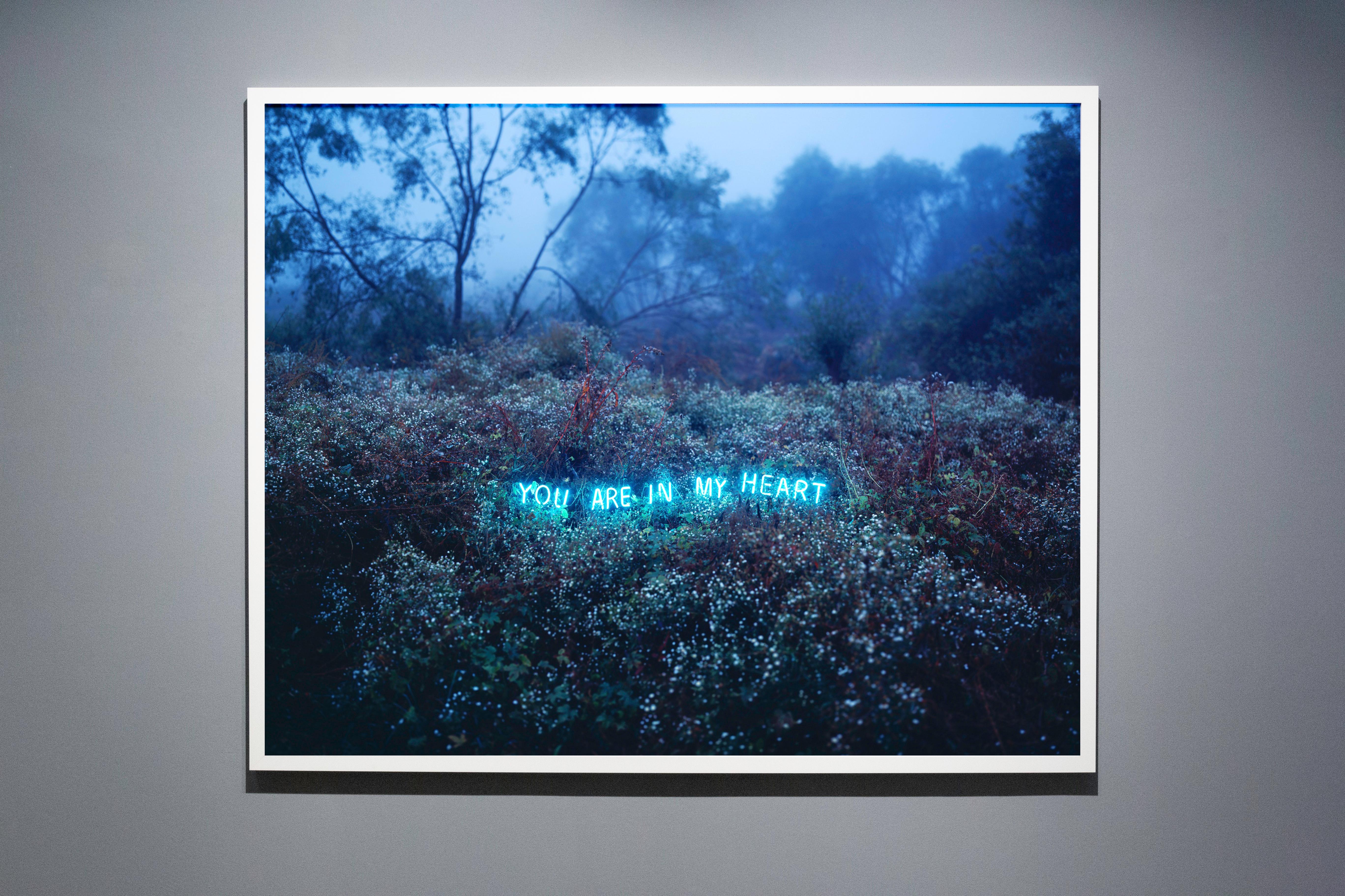 You Are In My Heart – Jung Lee, Neon, Text, Installation, Landscape, Nature For Sale 2
