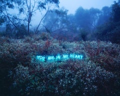 You Are In My Heart – Jung Lee, Neon, Text, Installation, Landscape, Nature