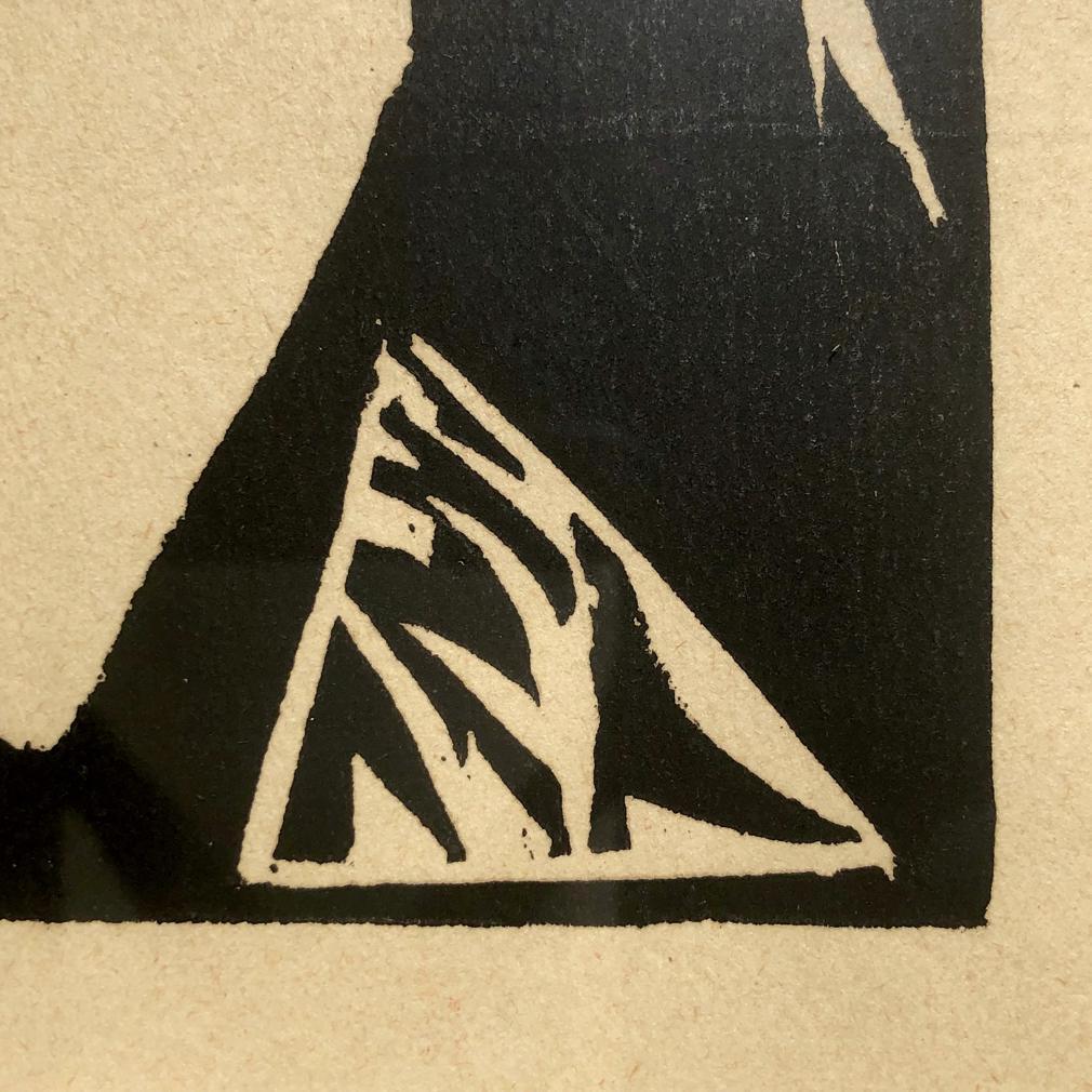 Tedesco Junges Mädchen / Giovane donna di Erich Heckel (tedesco, 1883-1970), Stampa xilografica in vendita