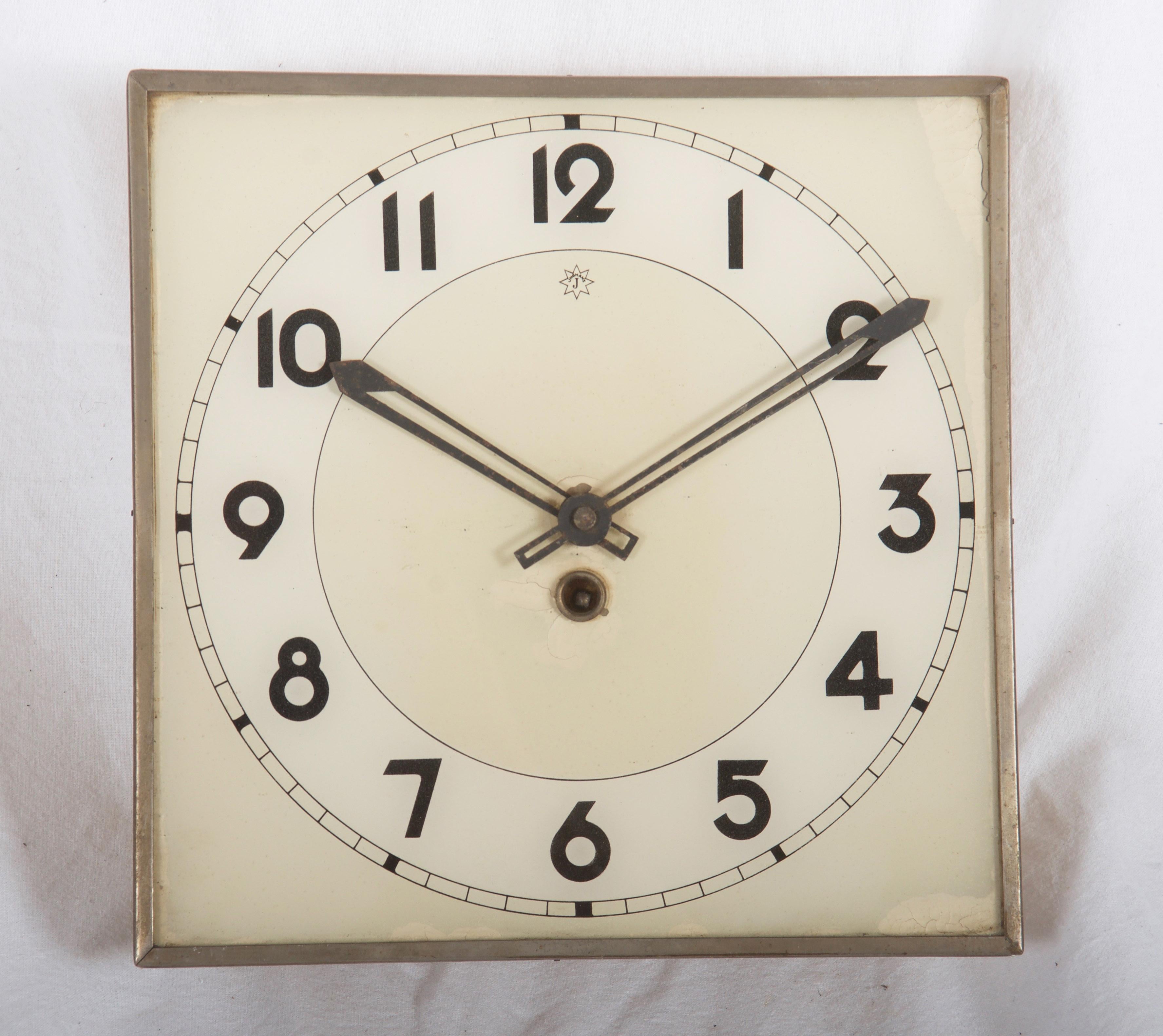 Junghans Art Deco Wall Clock at 1stDibs