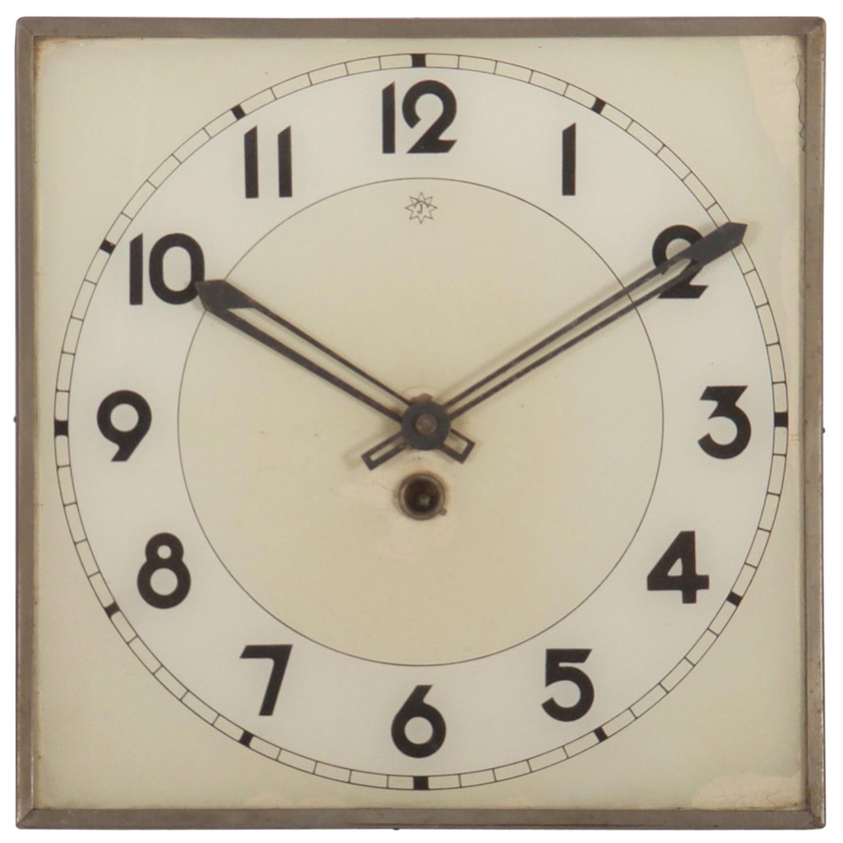 Junghans Art Deco Wall Clock at 1stDibs