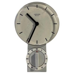 Junghans Ato-Mat Kitchen Wall Clock with Removable Egg Timer, 1970s