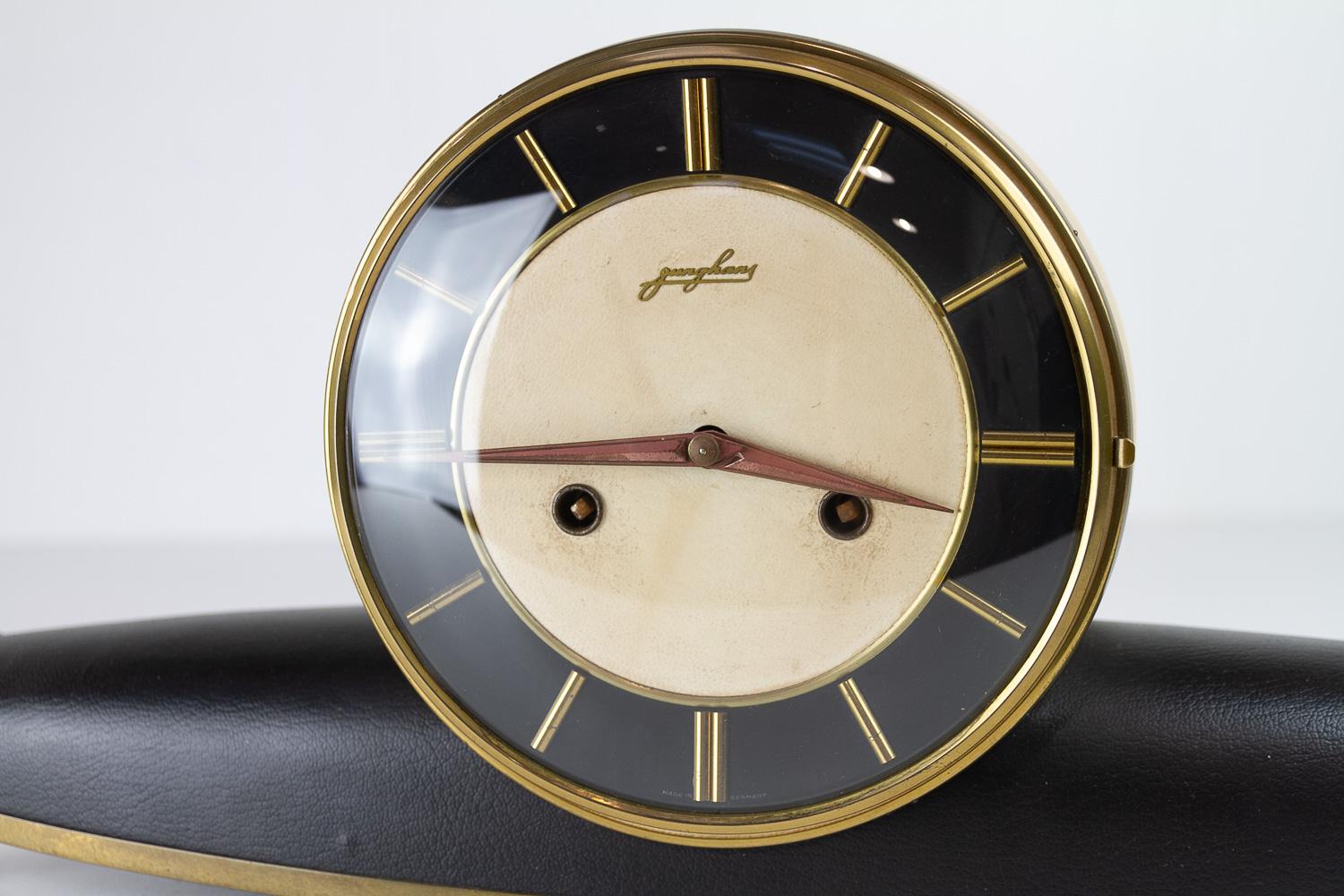 Junghans Mid-Century Modern Mantel Clock, 1950s. 2