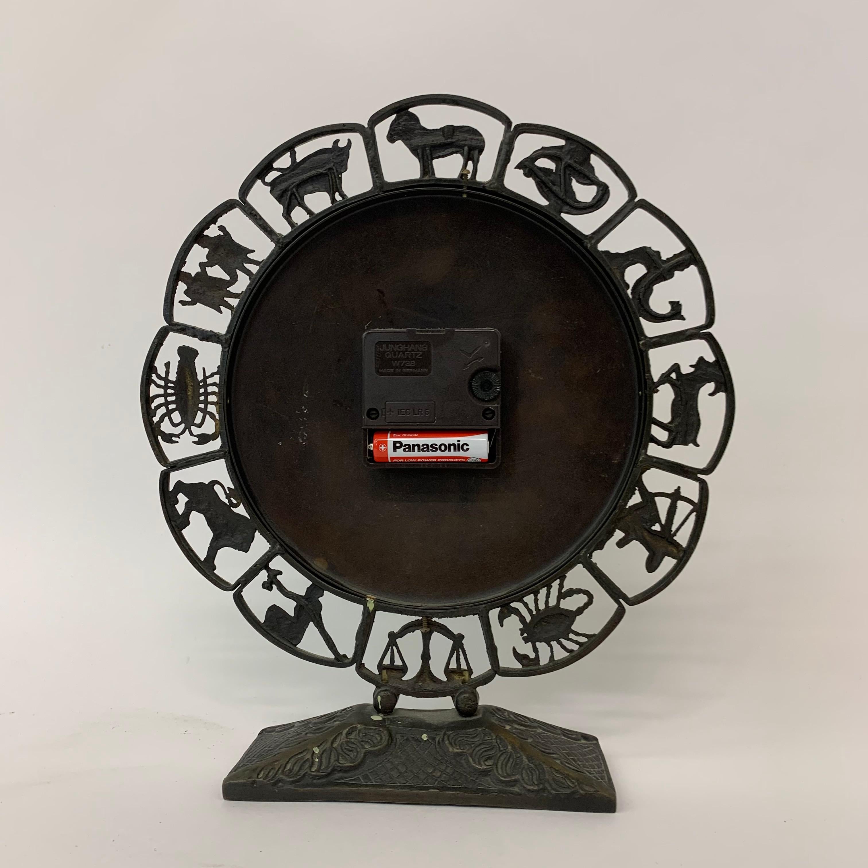 Junghans modernist Zodiac clock, 1970’s For Sale 10