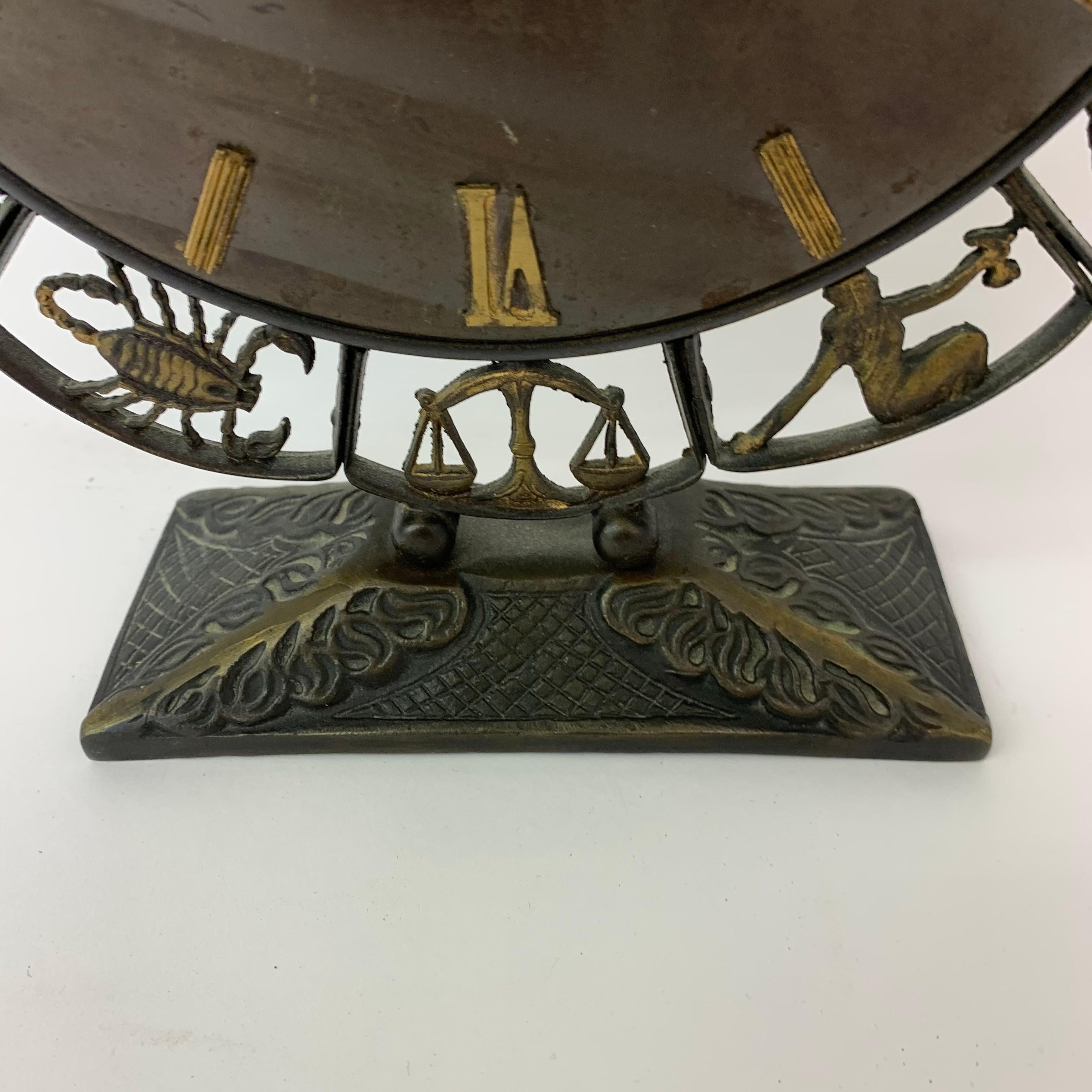 Junghans modernist Zodiac clock, 1970’s For Sale 2