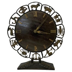 Junghans modernist Zodiac clock, 1970’s