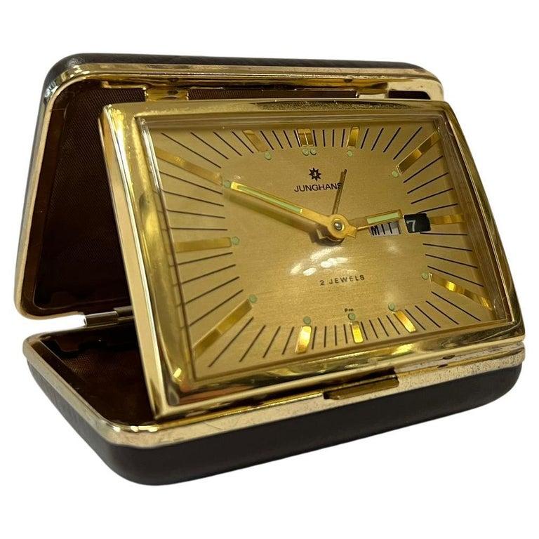 Junghans travel alarm clock, 1950 In Good Condition For Sale In Wien, AT