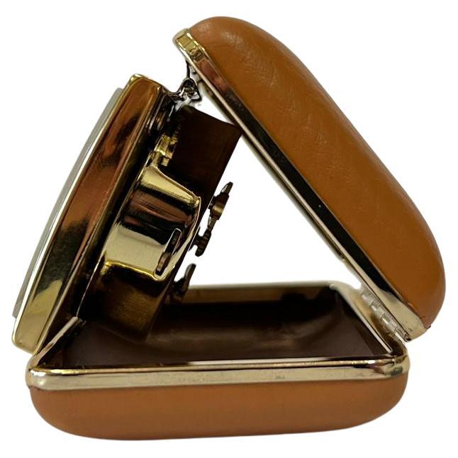 Metal Junghans, travel alarm clock, 1950 For Sale
