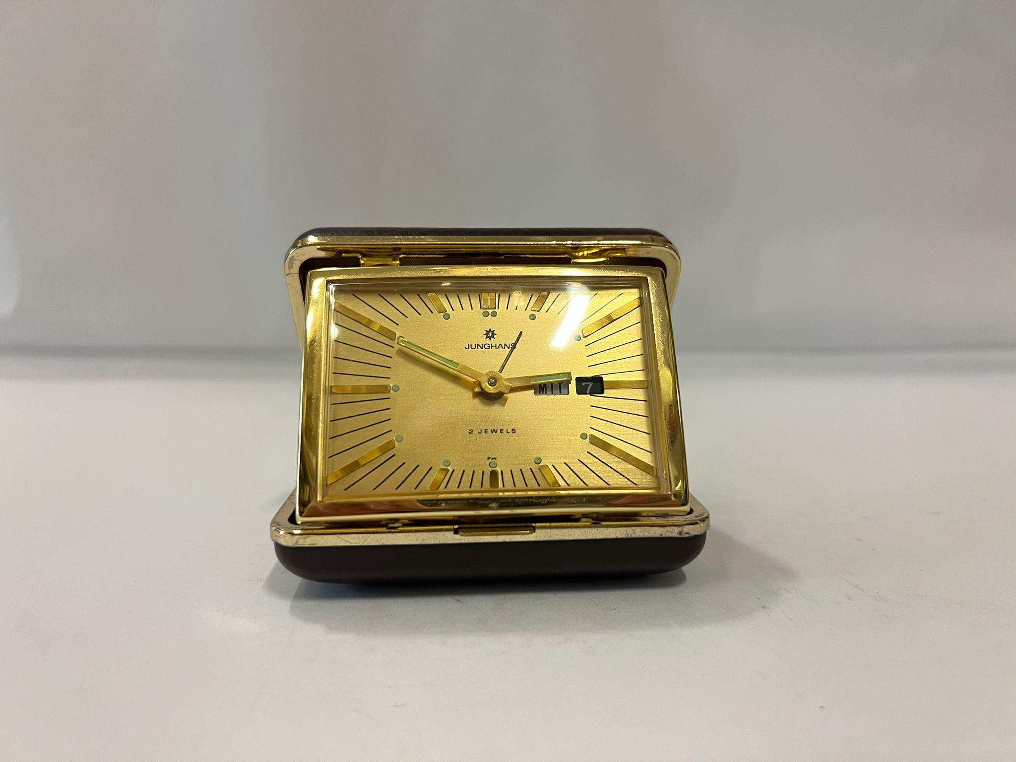 Mid-20th Century Junghans travel alarm clock, 1950 For Sale