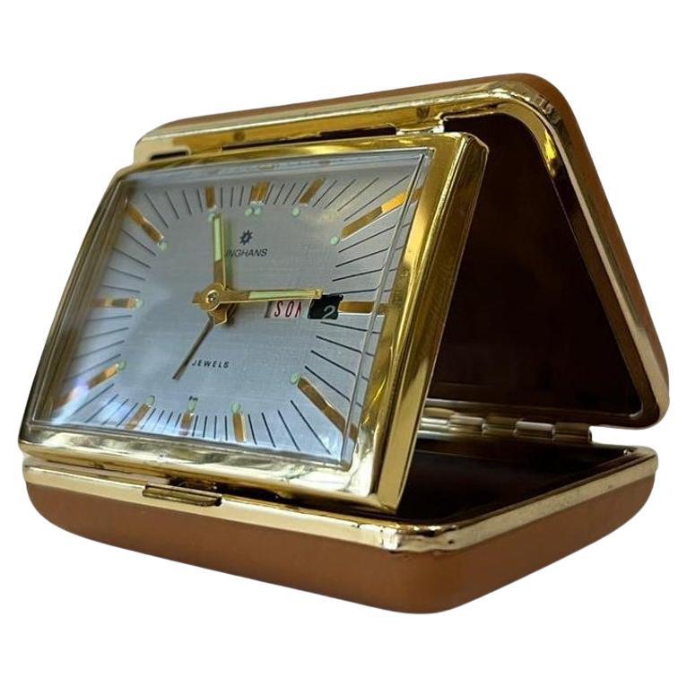 Junghans travel alarm clock, 1950 For Sale
