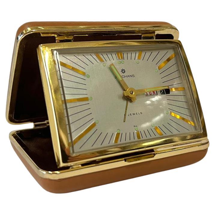 Junghans, travel alarm clock, 1950 For Sale