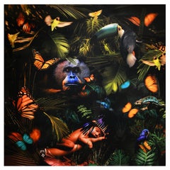 Nacimiento en la selva Decoración mural de plexiglás