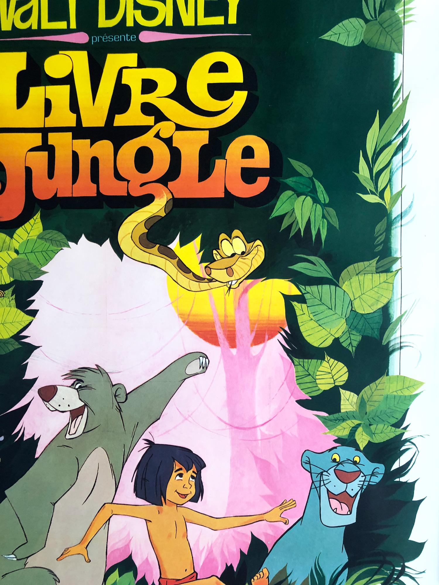 20th Century Jungle Book Original French Grande Film Poster, 1967 For Sale