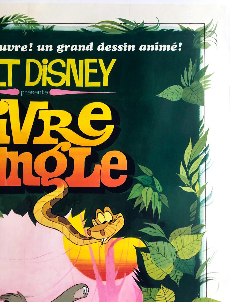 Jungle Book Original French Grande Film Poster, 1967 For Sale 3