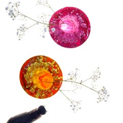 Jarrón contemporáneo Jungla, grande, en naranja monocromo de Jacopo Foggini