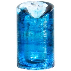 Jungle Contemporary Vase, Large Version in Monochrome Blue by Jacopo Foggini