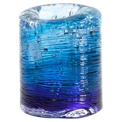 Jungle Contemporary Vase, Small Bicolor Blue and Violet by Jacopo Foggini