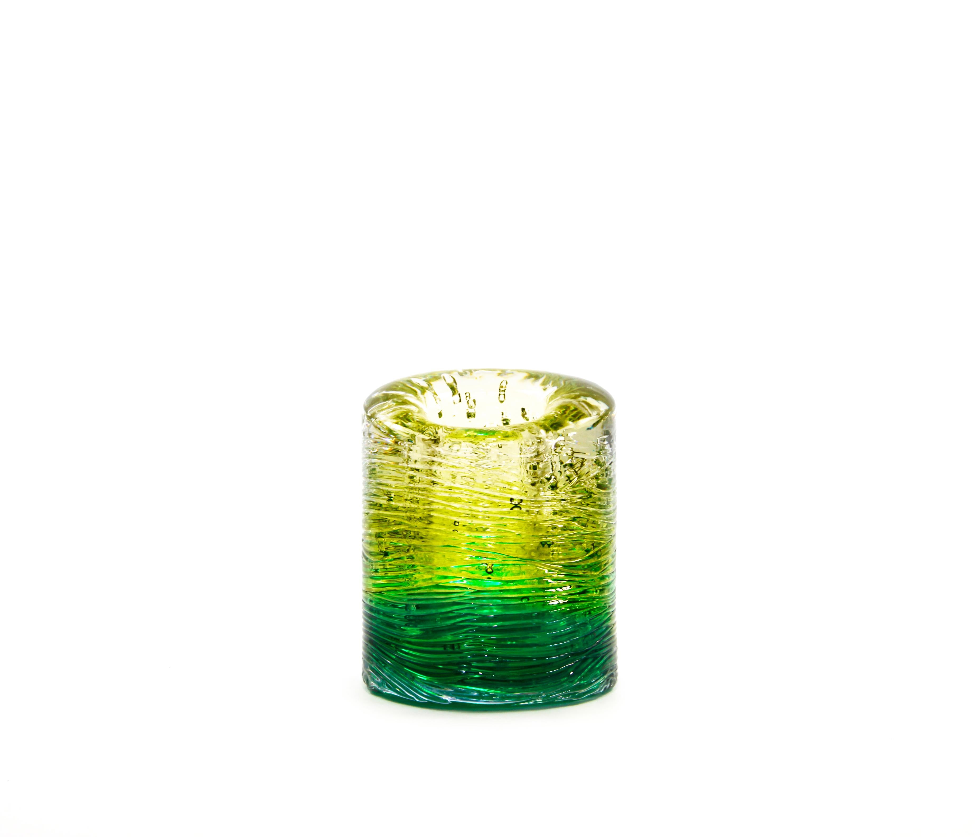 Jungle Contemporary Vase, Small Bicolor Transparent and Red by Jacopo Foggini For Sale 3