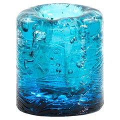 Jungle Contemporary Vase, Small Version in Monochrome Blue by Jacopo Foggini
