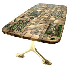 Jungle Design Wooden Epoxy Resin Dining & Conference Room Table