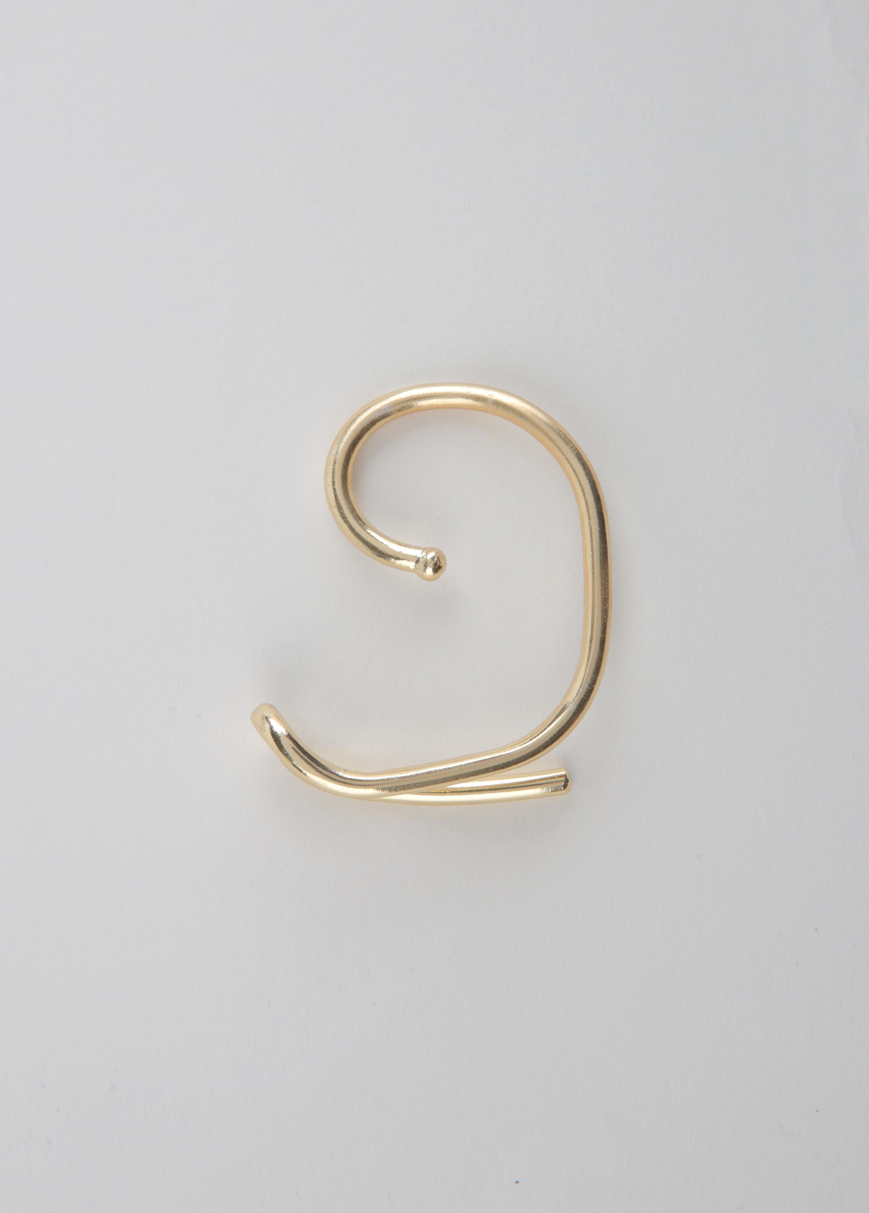 Jungle Gold Ear Cuff In New Condition For Sale In Konak, İzmir