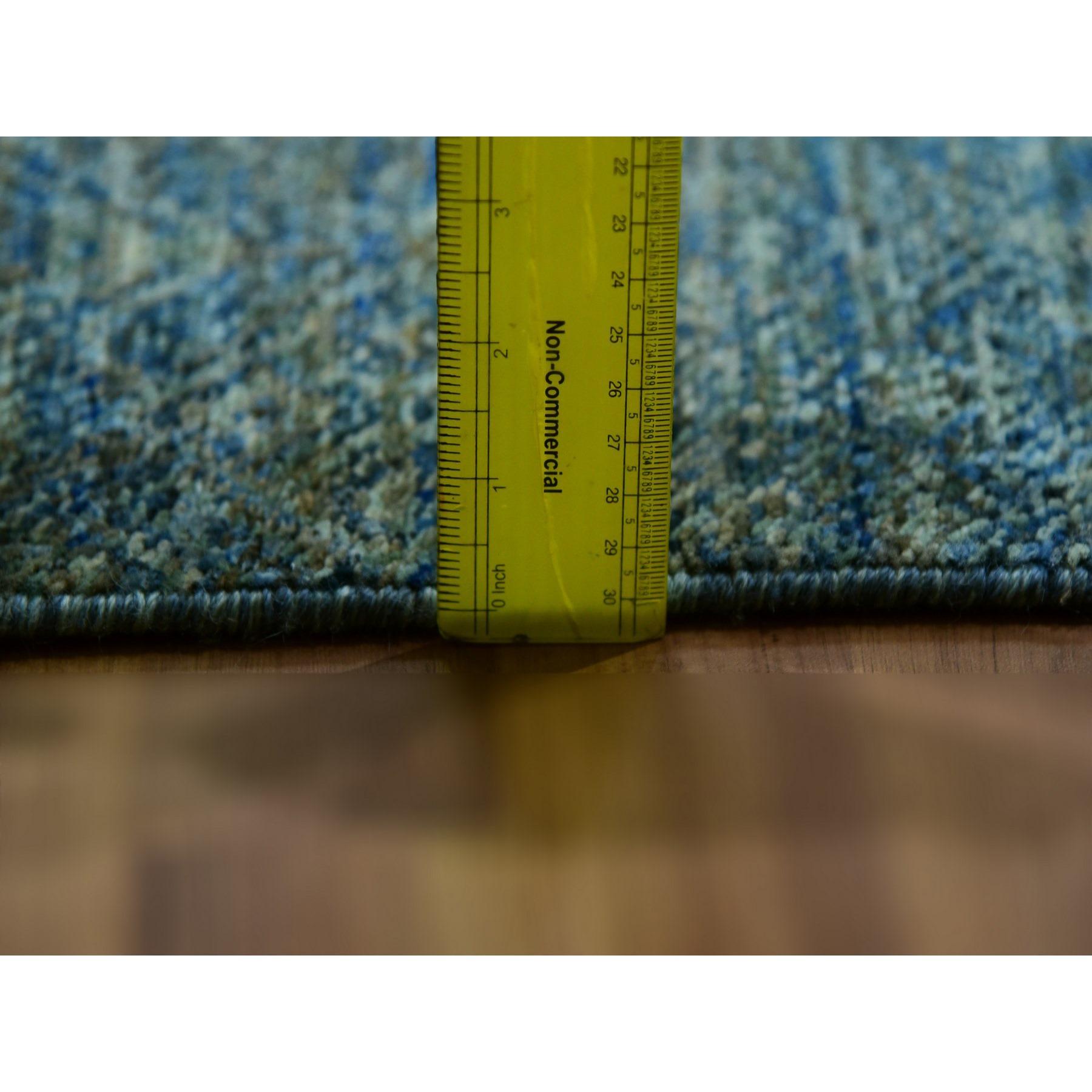 Tapis oriental carré Kohinoor Herat en laine nouée à la main, vert Jungle en vente 2