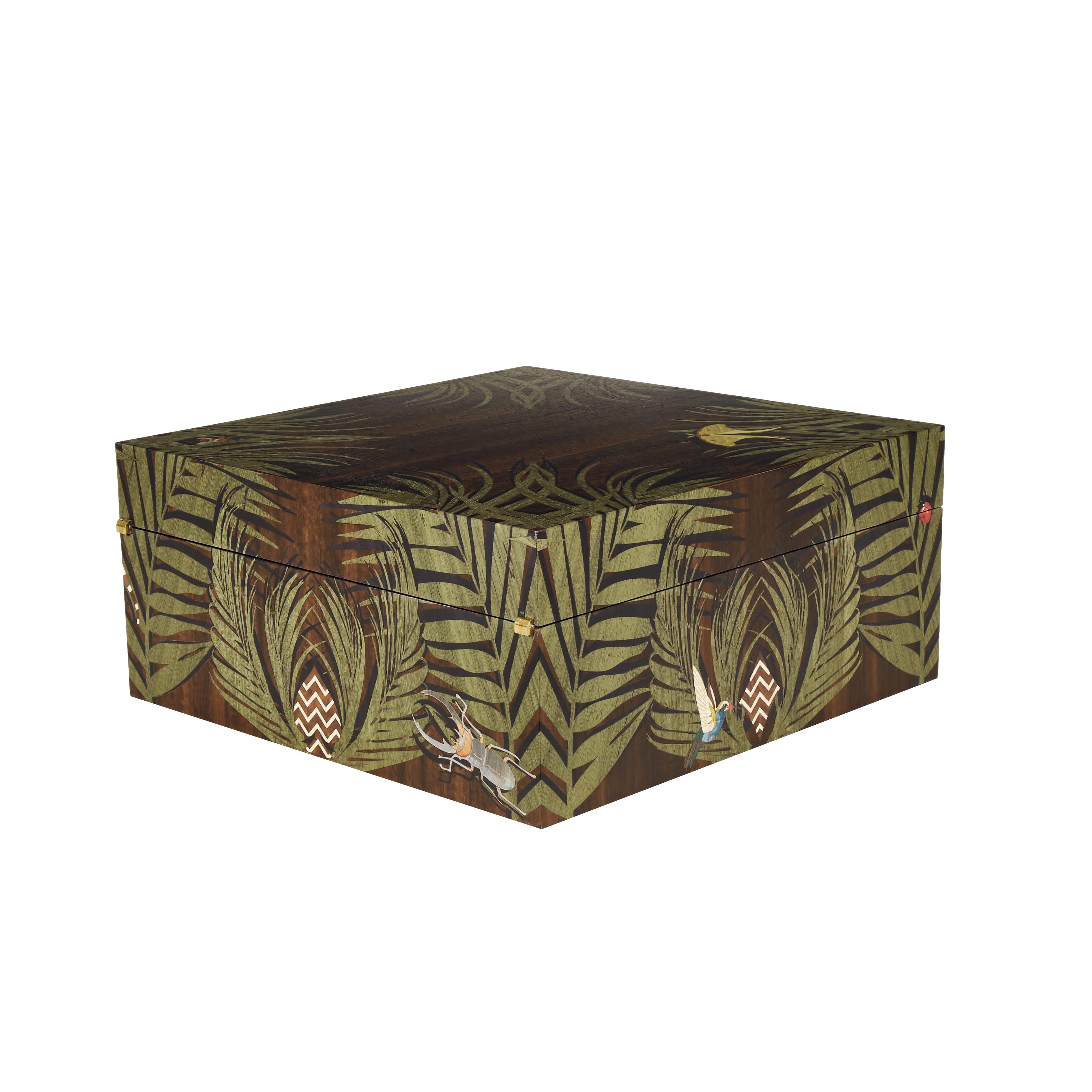 Jungle Marquetry Poker Set by Alexandra Llewellyn For Sale 5