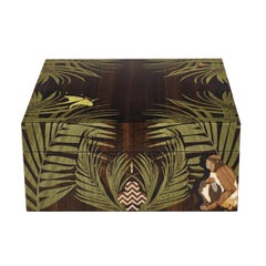 Jungle Marquetry Poker Set by Alexandra Llewellyn