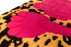 "The Jungle Rug" 3D hand carved shag and New Zealand wool rug.