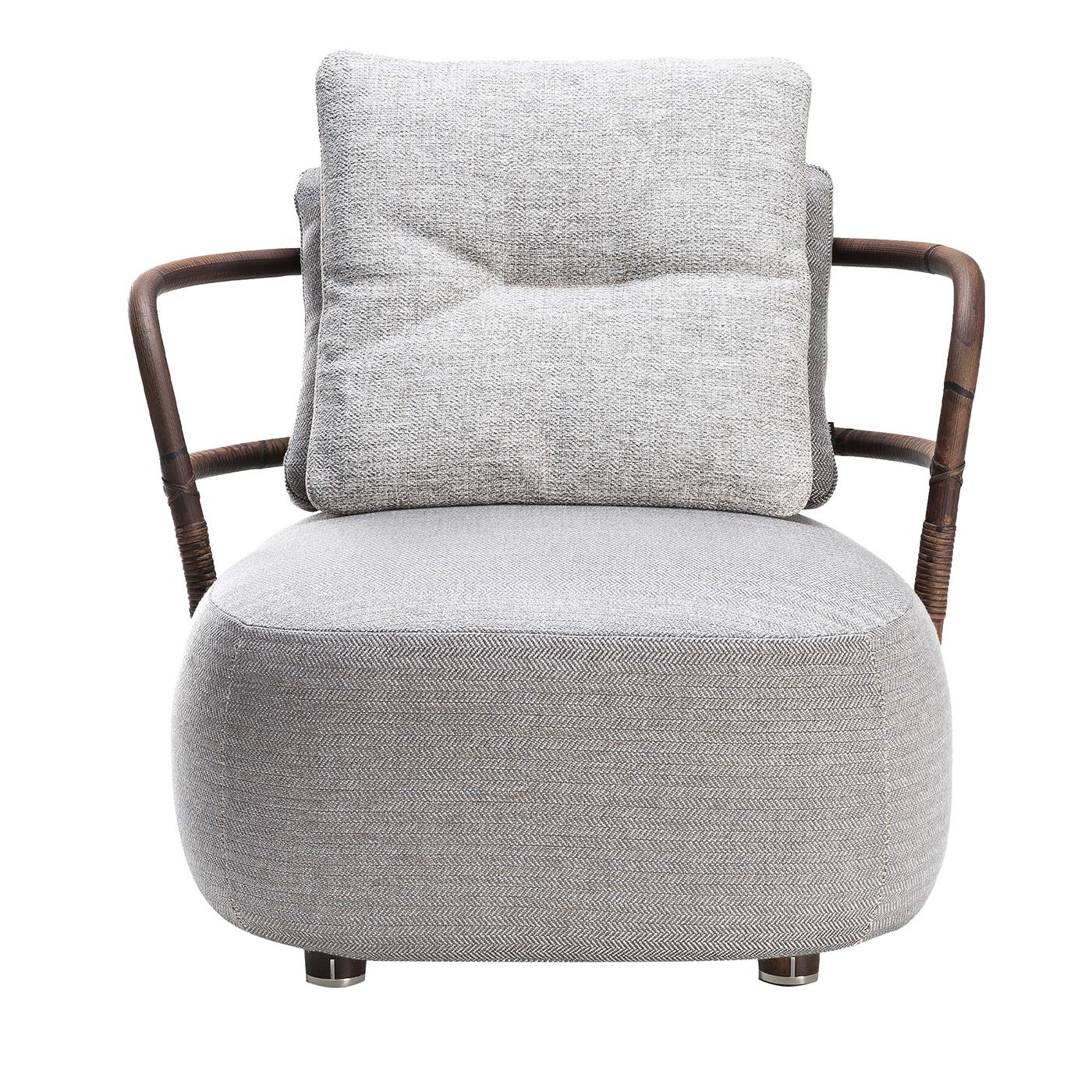 Textile Fauteuil d'extérieur Jungle Slim Low de Massimo Castagna en vente
