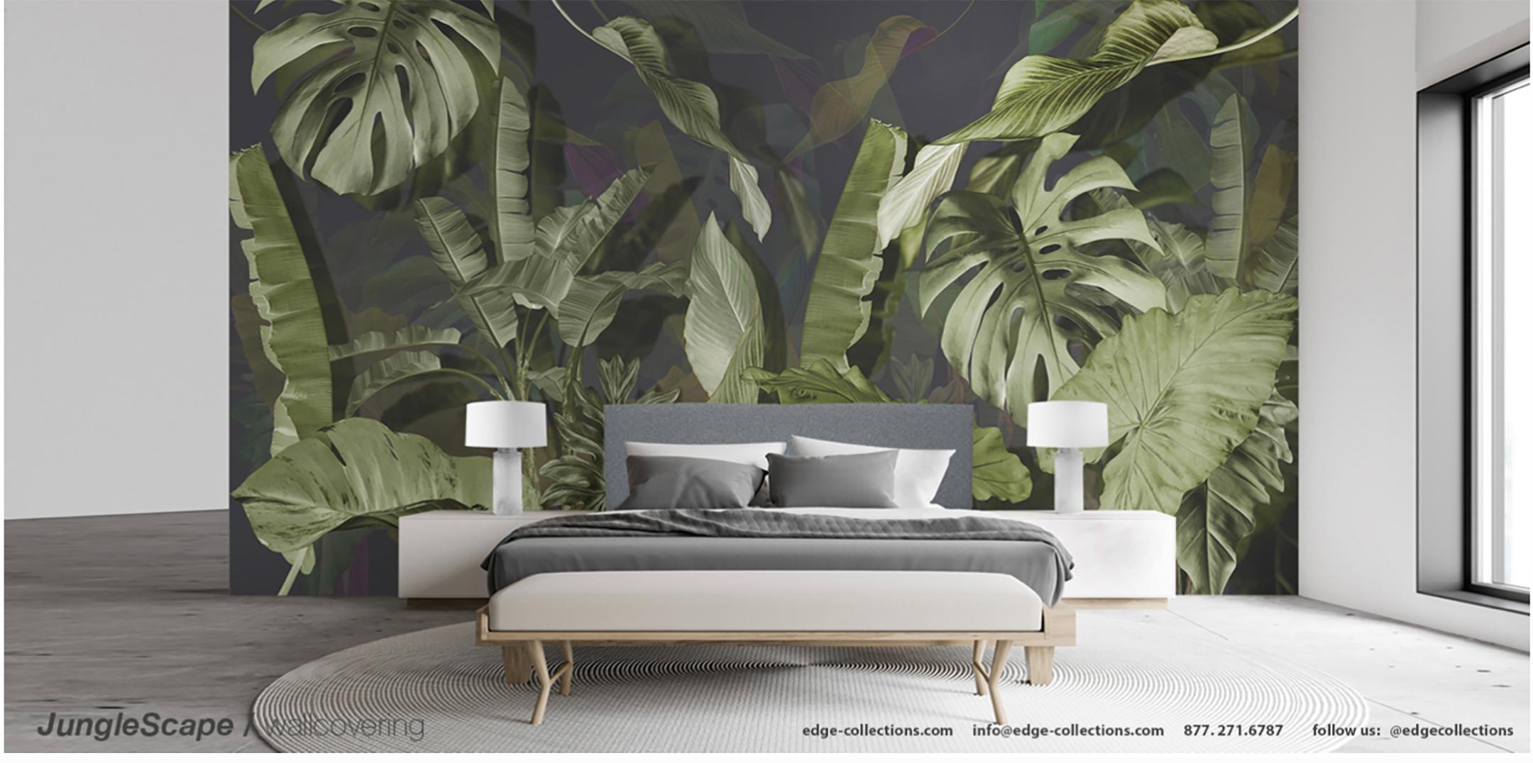 Introducing..... JungleScape by Edge Collections. 

A whimsical nod to endless Summers and the foliage of our chosen Miami home. JungleScape pays homage to the classic prints of yesteryear, while serving a tropical modernist flair. 

As light