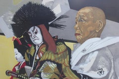 "Puppet Theater" Japanese Figurative Wood Block Print