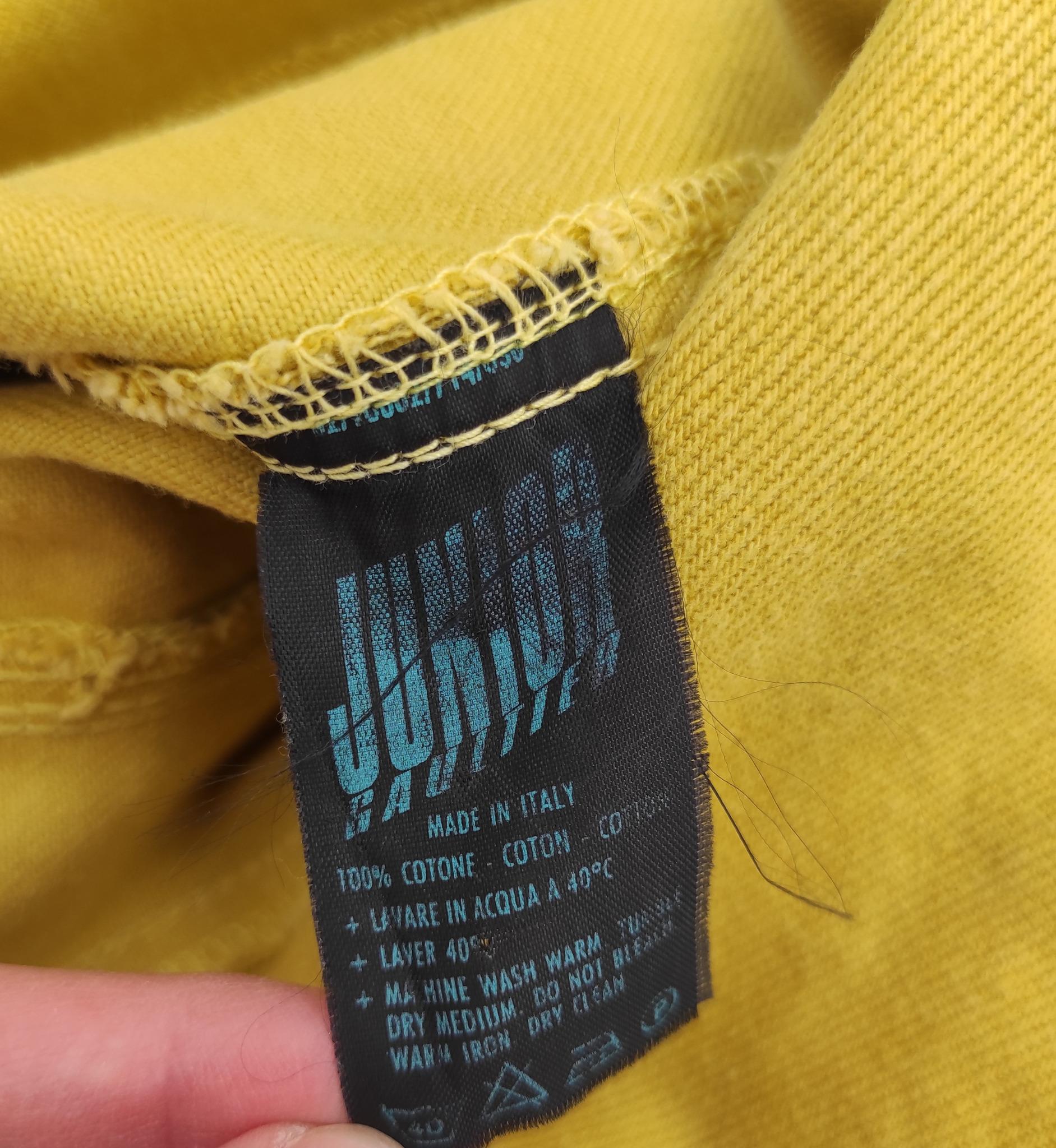 Junior Gaultier S/S 1989 yellow denim vest For Sale 3