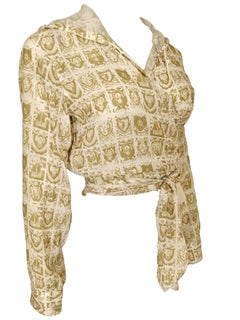 Junior Gaultier Sacred Hearts Wrap Around Hoodie Blouse by Jean Paul Gaultier