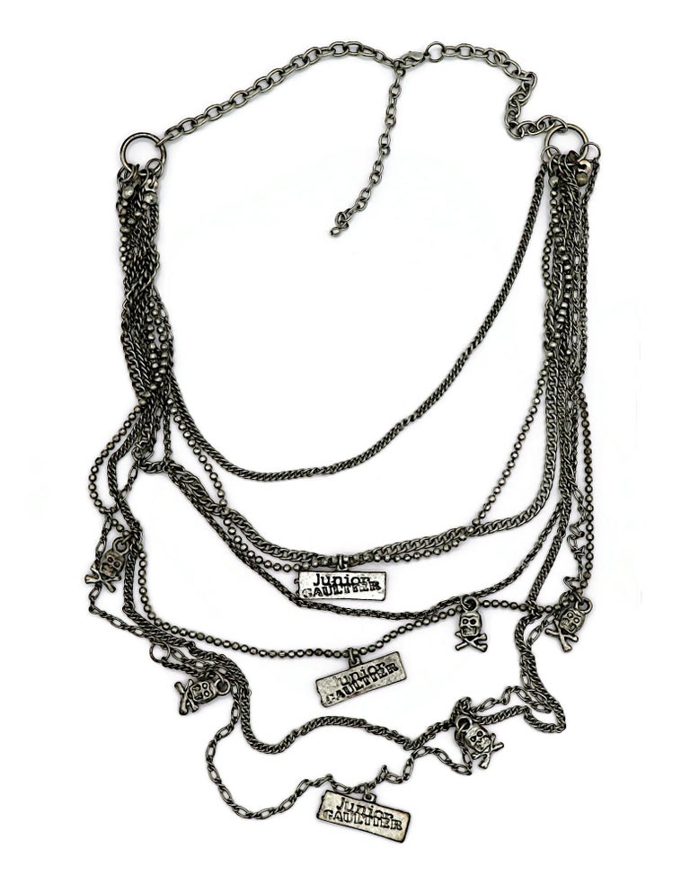 JEAN PAUL GAULTIER JUNIOR (Attributed To) Silver Tone Multi JEAN PAUL GAULTIER JUNIOR (Attributed To) Silver Tone Multi