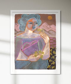 "Desert Blooms" Abstract Figure Painting