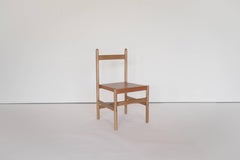 Sedia Juniper, sedia minimalista in Wood e pelle